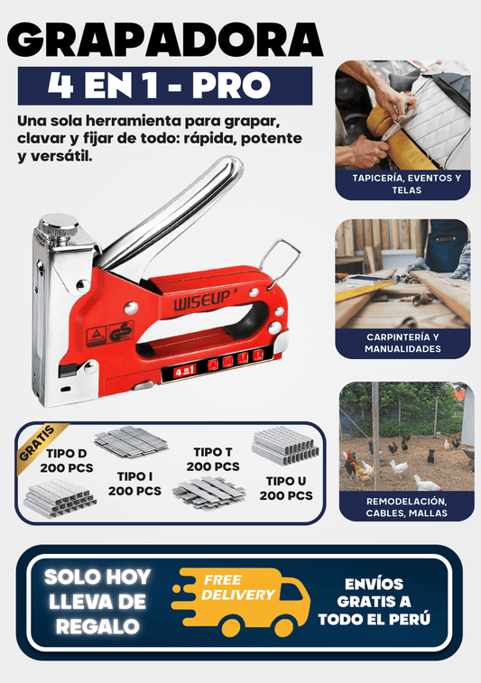 Grapadora 4 en 1 - Pro