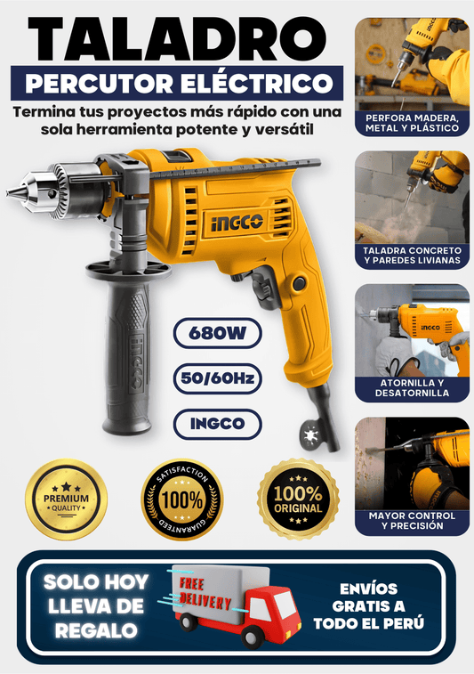 TALADRO PERCUTOR 680W - PRO