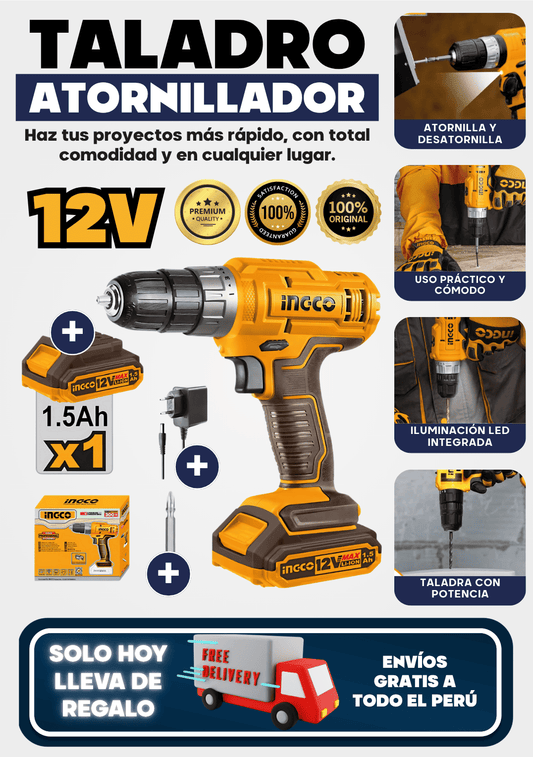 TALADRO ATORNILLADOR 12V
