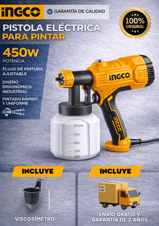 PISTOLA ELÉCTRICA INGCO PROFESIONAL - 450W