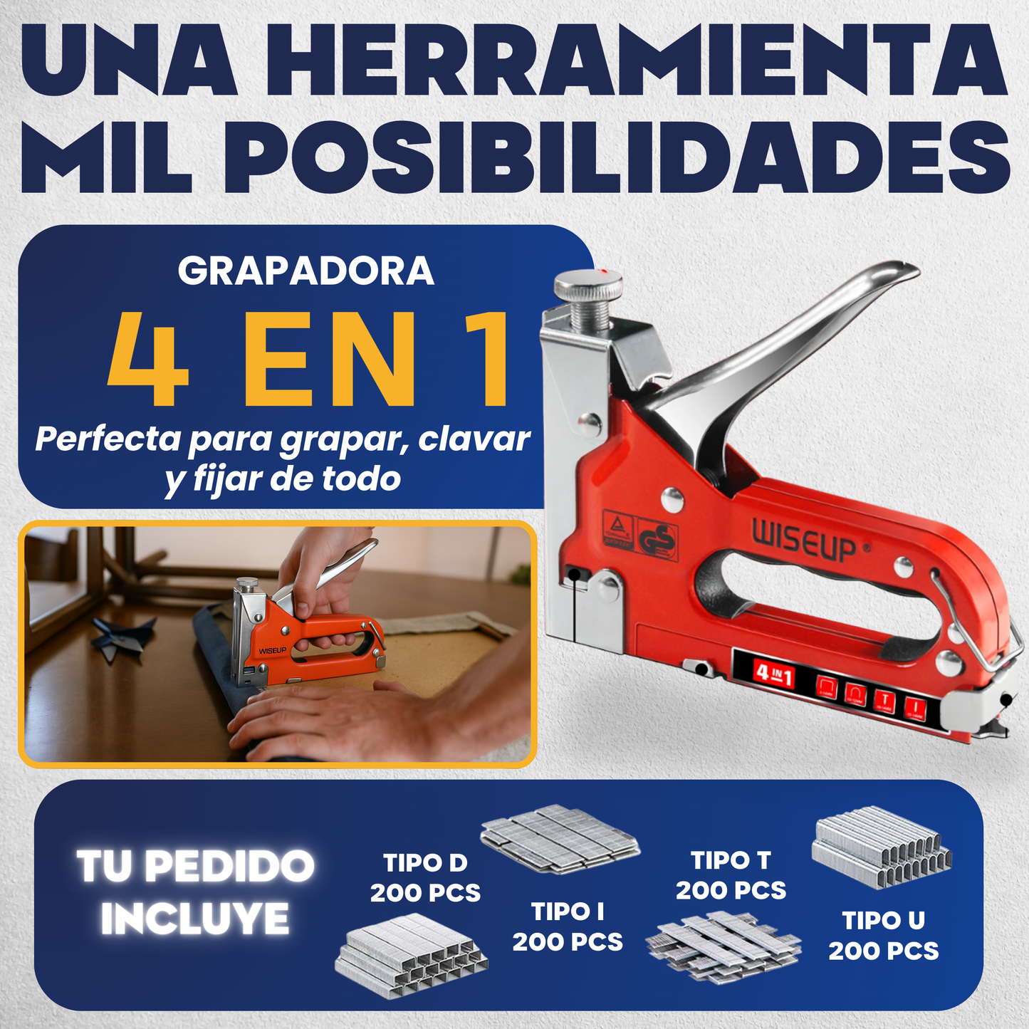 Grapadora 4 en 1 - Pro