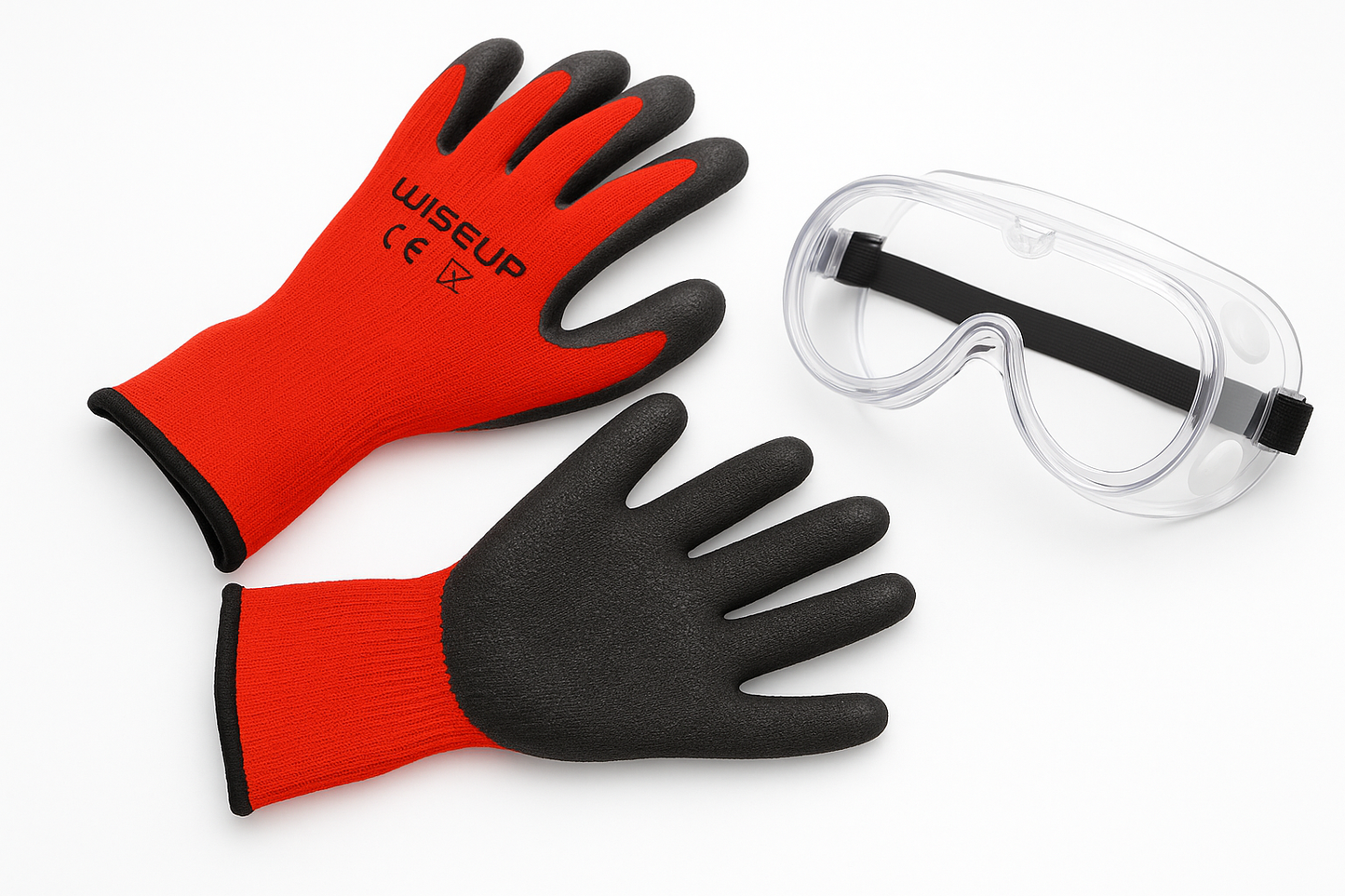 Lentes de Policarbonato  y Guantes de Revestimiento de 55g