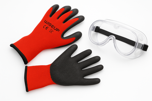 Lentes de Policarbonato  y Guantes de Revestimiento de 55g